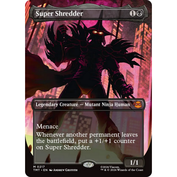 Magic: The Gathering Super Shredder (Borderless) (217) Near Mint