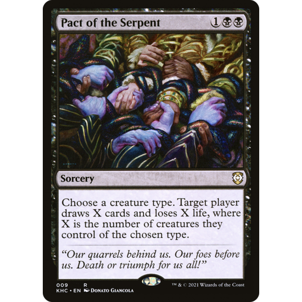 Magic: The Gathering Pact of the Serpent (009) Lightly Played