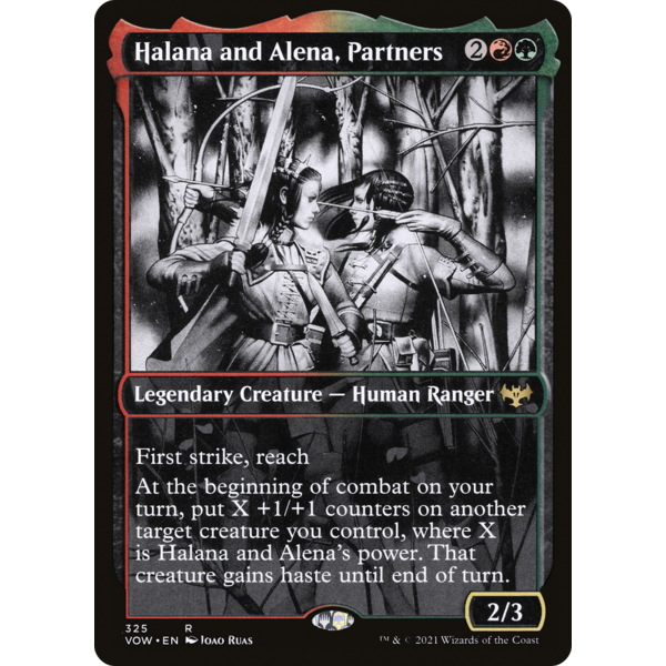 Magic: The Gathering Halana and Alena, Partners (Showcase) (325)Lightly Played Foil