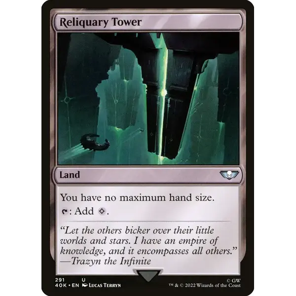 Magic: The Gathering Reliquary Tower (291) Lightly Played