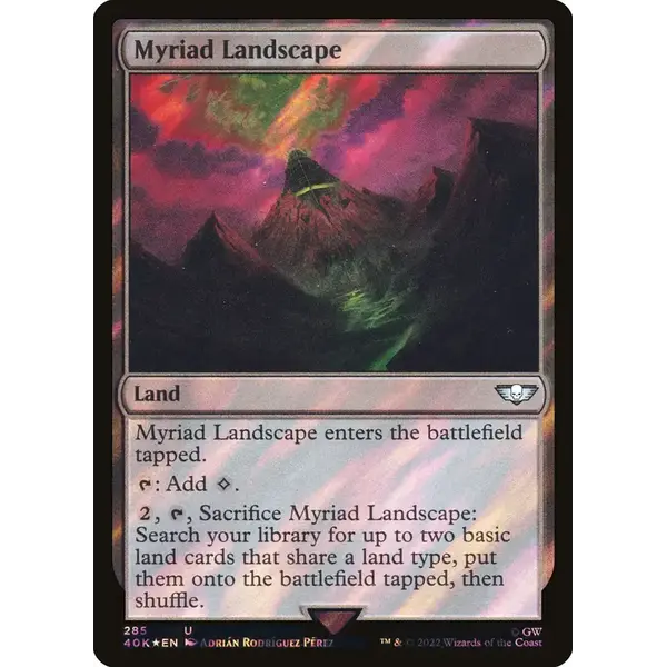 Magic: The Gathering Myriad Landscape (Surge Foil )(285) Lightly Played Foil