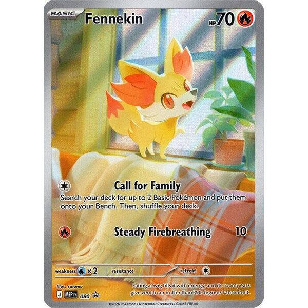 Pokemon Fennekin (080) Near Mint Holofoil