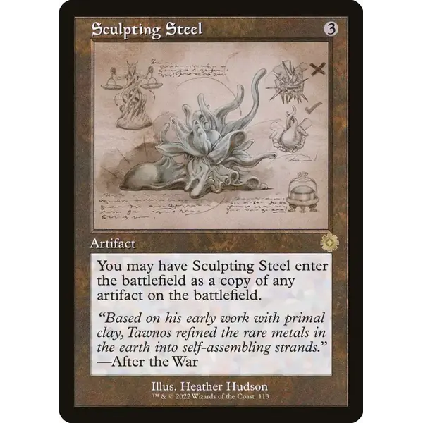 Magic: The Gathering Sculpting Steel (Schematic) (113) Lightly Played Foil