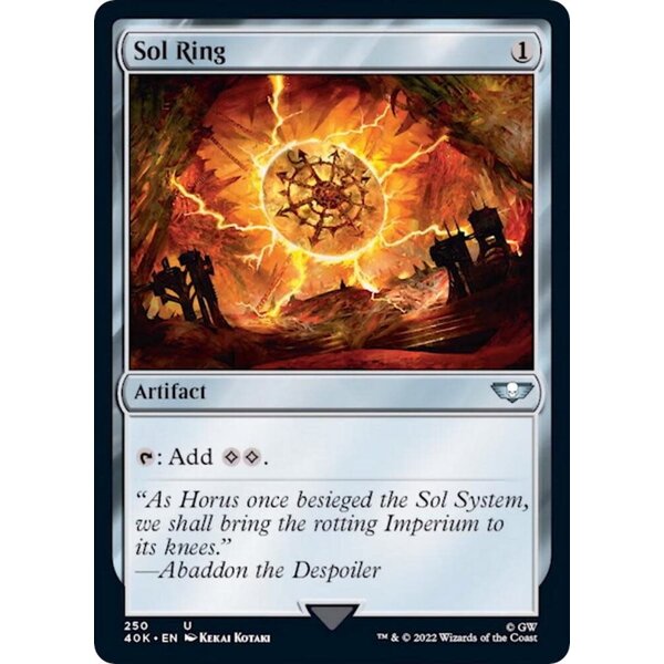 Magic: The Gathering Sol Ring (250) Lightly Played Foil