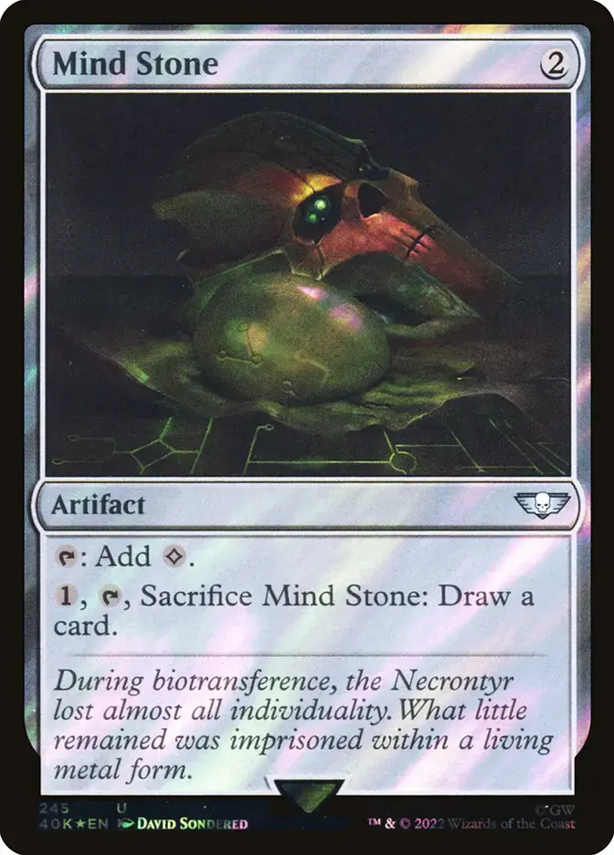 MTG The Mind Stone （英）foil マインド•ストー Magic: The Gathering Mind Stone (Surge Foil) (245) Lightly Played