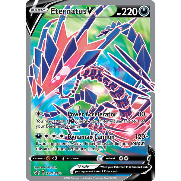 Pokemon Eternatus V (SWSH044) Lightly Played Holofoil