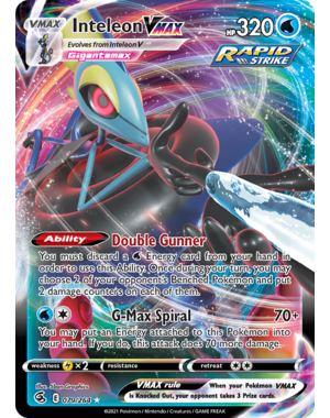 Pokemon Inteleon VMAX (079) Lightly Played Holofoil