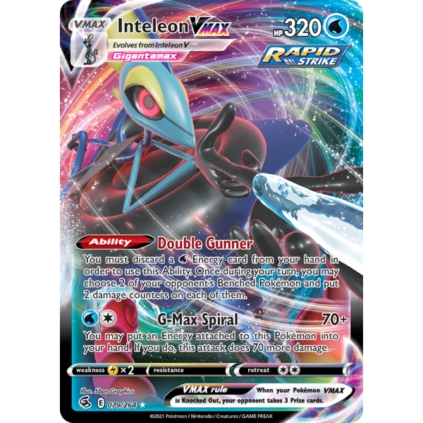 Pokemon Inteleon VMAX (079) Lightly Played Holofoil