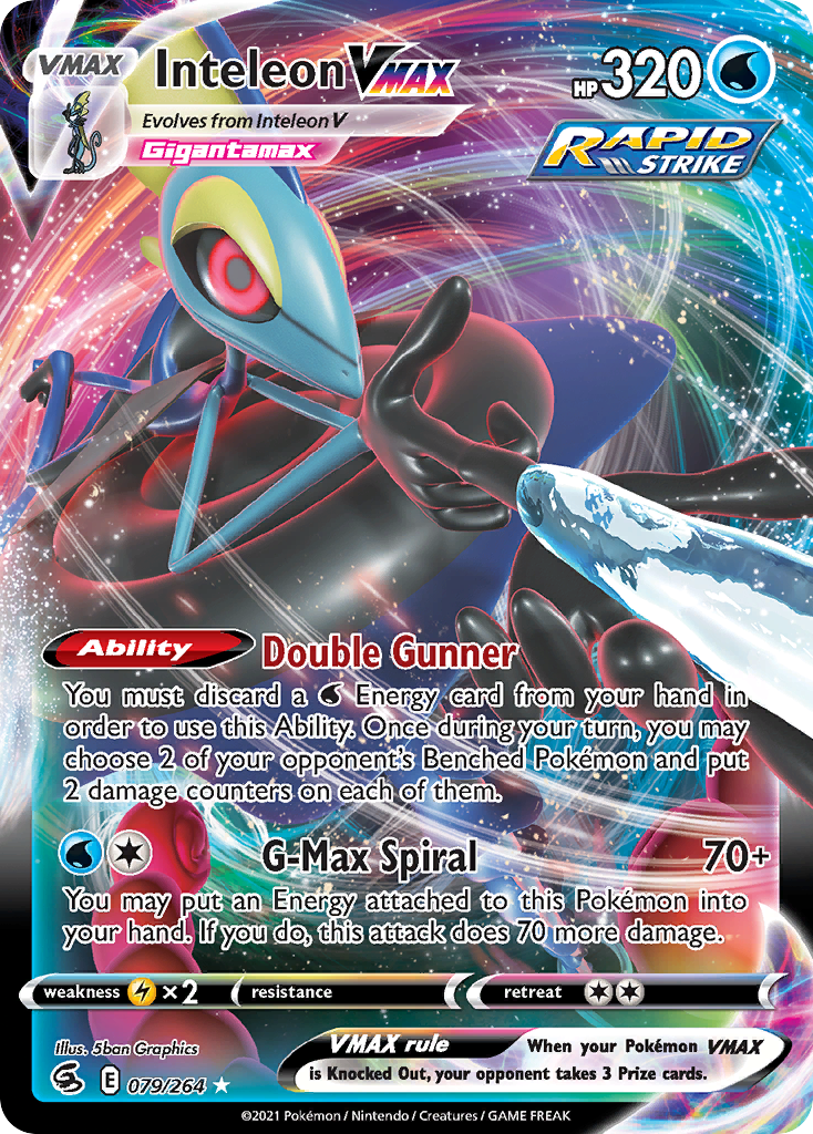 pokemon cards inteleon Chilling Reign #43 and put them into your hand Pokemon Cards Game - Inteleon