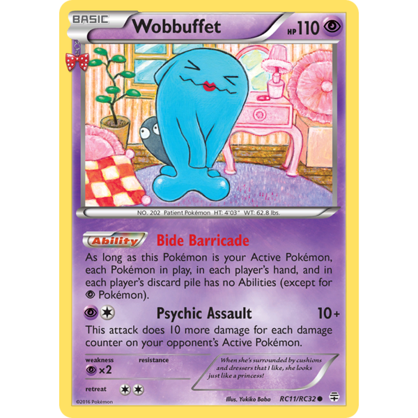 Pokemon Wobbuffet (RC11) Lightly Played