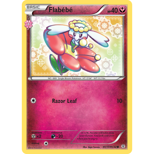 Pokemon Flabebe (RC17) Lightly Played