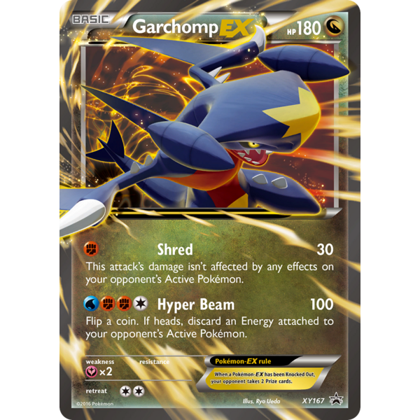 Pokemon Garchomp EX (XY167) Moderately Played Holofoil