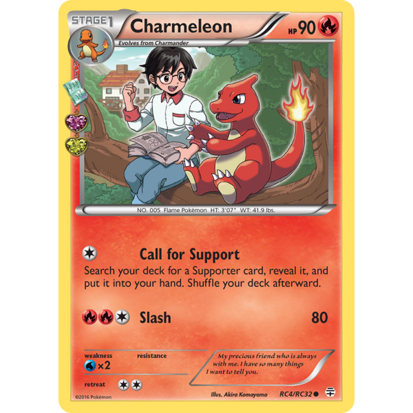 Pokemon Charmeleon (RC4) Lightly Played