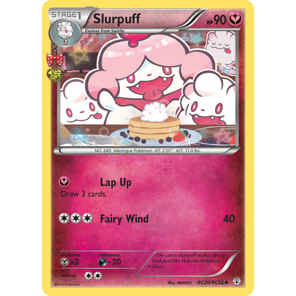 Pokemon Slurpuff (RC20) Lightly Played Holofoil