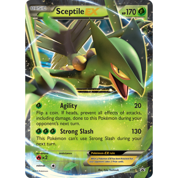 Pokemon Sceptile EX (XY53) Lightly Played Holofoil