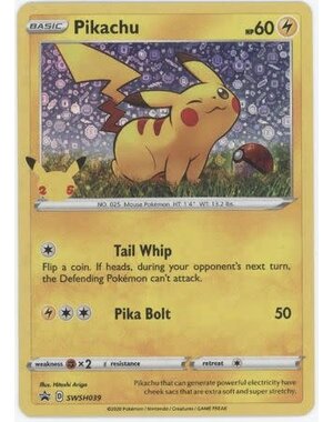 Pokemon Pikachu (General Mills Promo) (SWSH039) Lightly Played Holofoil