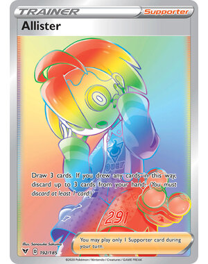 Pokemon Allister (Secret) (192) Lightly Played Holofoil