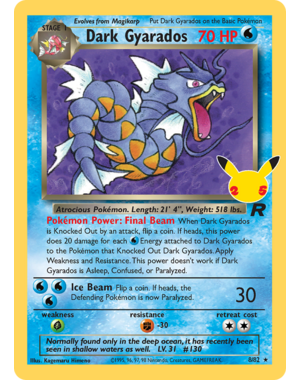 Pokemon Dark Gyarados (008) Lightly Played Holofoil