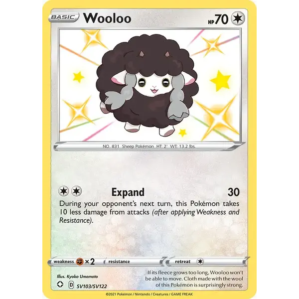 Pokemon Wooloo (SV103) Lightly Played Holofoil