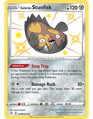 Pokemon Galarian Stunfisk (SV088) Lightly Played Holofoil