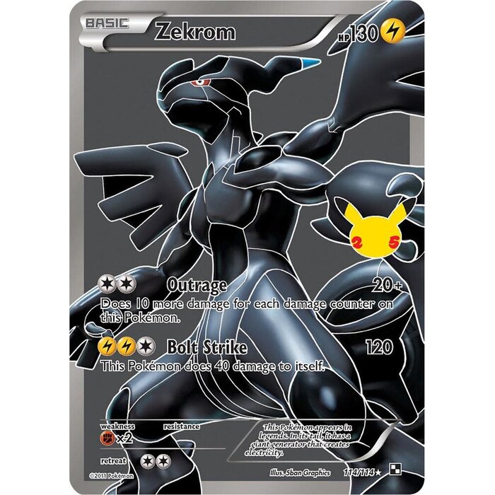 Pokemon Zekrom (114) Near Mint Holofoil
