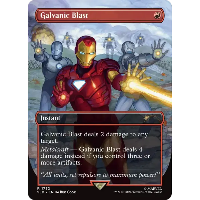 Magic: The Gathering Galvanic Blast (Rainbow Foil) (1732) Lightly Played Foil