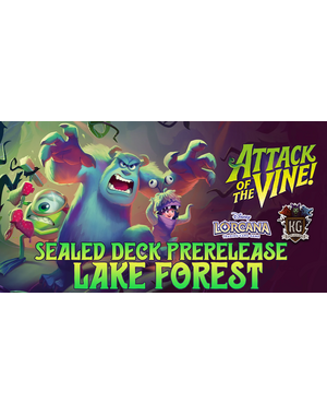 Disney Lorcana 7/23/26 Lake Forest Lorcana Attack of the Vine! Sealed Prerelease Event Thursday 630 PM