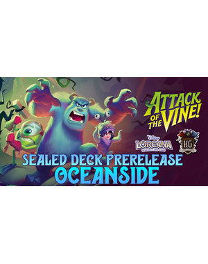 Disney Lorcana 7/22/26 Oceanside Lorcana Attack of the Vine! Sealed Prerelease Event Wednesday 6 PM