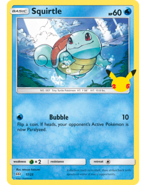 Pokemon Squirtle (017) Lightly Played Holofoil