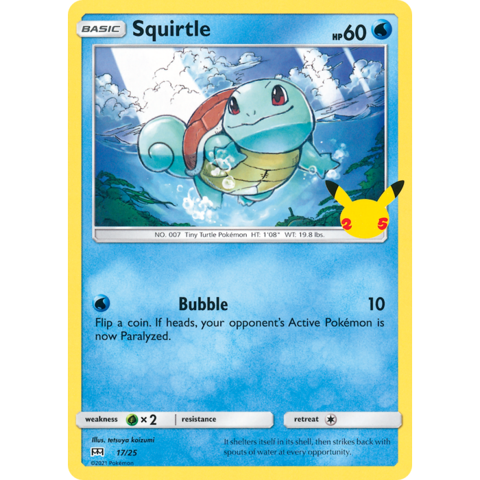 Pokemon Squirtle (017) Lightly Played Holofoil