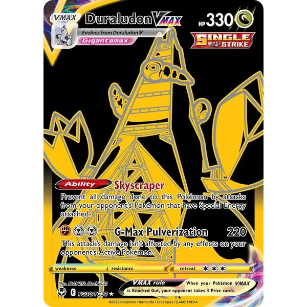 Pokemon Duraludon VMAX (Secret) (TG30) Lightly Played Holofoil