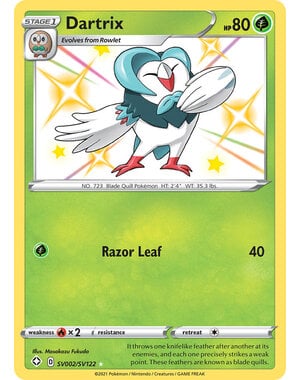 Pokemon Dartrix (SV002) Lightly Played Holofoil