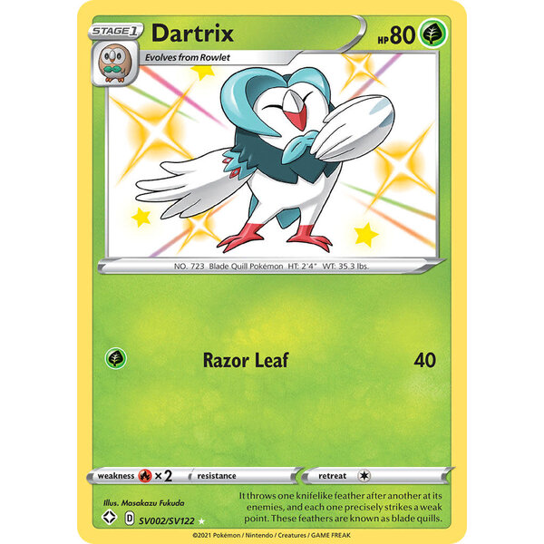 Pokemon Dartrix (SV002) Lightly Played Holofoil
