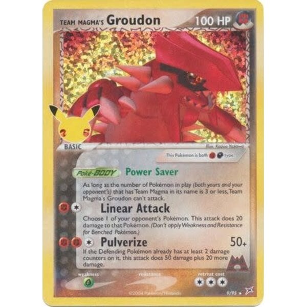 Pokemon Team Magma's Groudon (009) Lightly Played Holofoil