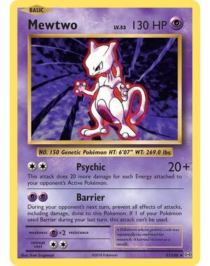 Pokemon Mewtwo (051) Lightly Played
