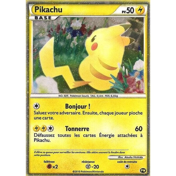 Pokemon Pikachu French (PW7) Damaged Holofoil