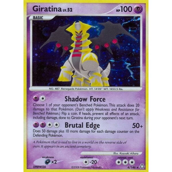 Pokemon Giratina (004) Damaged Reverse Holofoil