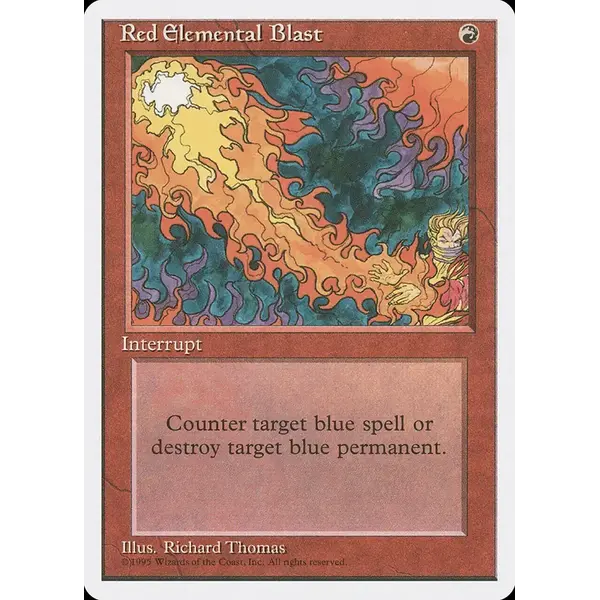 Magic: The Gathering Red Elemental Blast Moderately Played
