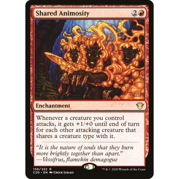 Magic: The Gathering Shared Animosity (158) Lightly Played