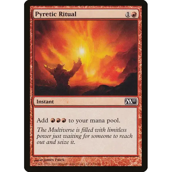 Magic: The Gathering Pyretic Ritual (153) Moderately Played