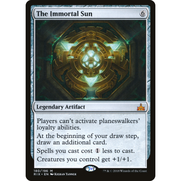 Magic: The Gathering The Immortal Sun (180) Lightly Played