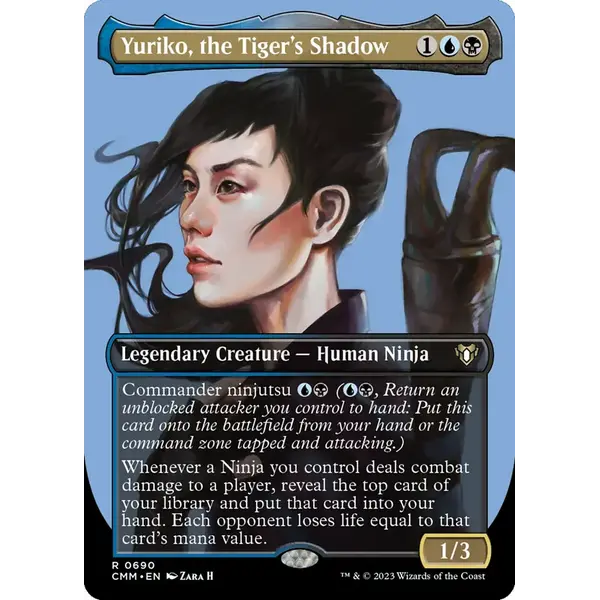Magic: The Gathering Yuriko, the Tiger's Shadow (Borderless) (690) Lightly Played