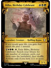 Magic: The Gathering Bilbo, Birthday Celebrant (Showcase) (451) Lightly Played Foil