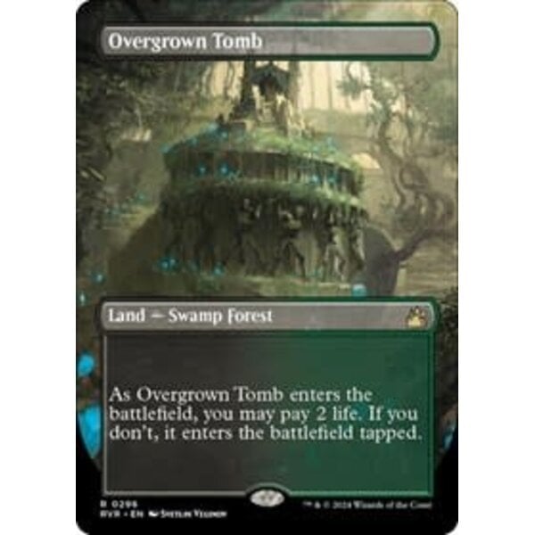 Magic: The Gathering Overgrown Tomb (Borderless) (296) Lightly Played