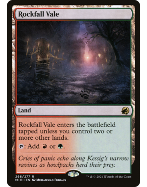 Magic: The Gathering Rockfall Vale (266) Lightly Played