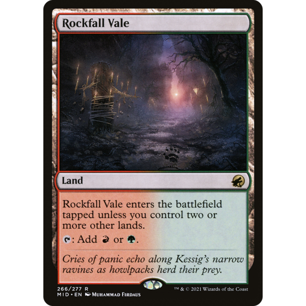 Magic: The Gathering Rockfall Vale (266) Lightly Played
