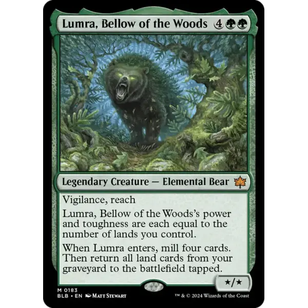 Magic: The Gathering Lumra, Bellow of the Woods (183) Lightly Played