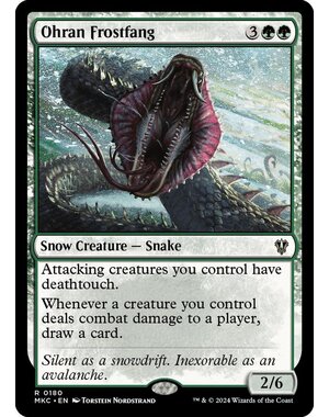 Magic: The Gathering Ohran Frostfang (180) Lightly Played