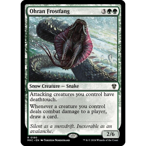 Magic: The Gathering Ohran Frostfang (180) Lightly Played