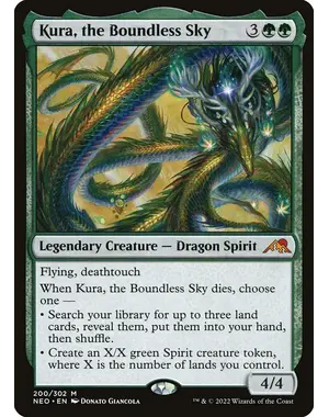 Magic: The Gathering Kura, the Boundless Sky (200) Lightly Played Foil